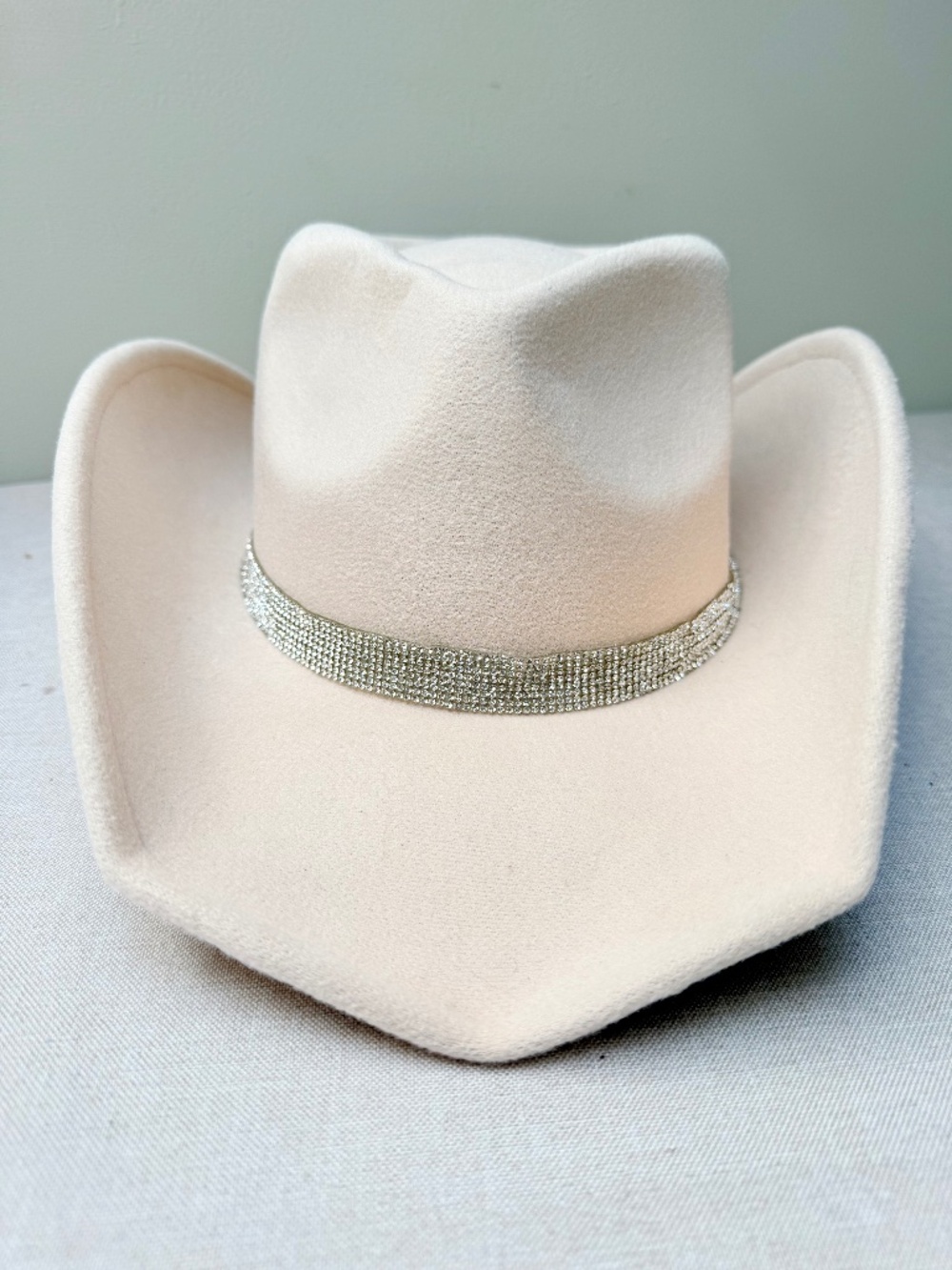 House of Harlow 1960 Rhinestone Studded Cowboy Cowgirl Hat